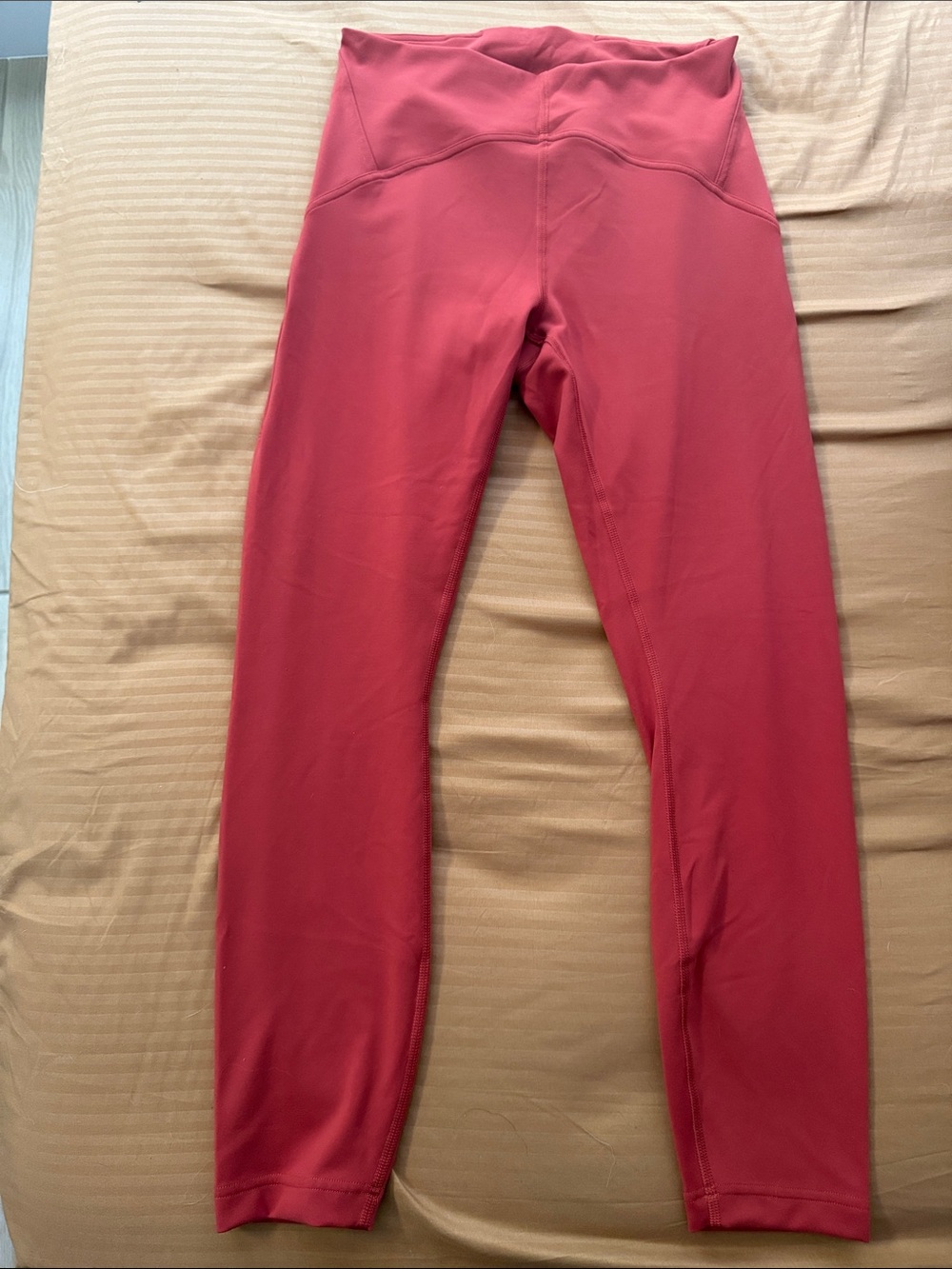 Women's Lululemon Burnt Orange Leggings Athletic Pants Sz 8